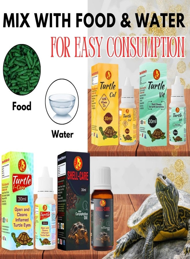 سايج سكوير مجموعة سيج سكوير للعناية بالحيوانات الأليفة - عناية شاملة بالسلاحف، كالسيوم، فيتامينات، وعناية بالصدفة | يدعم العيون المنتفخة، والصدفة القوية، والتغذية الأساسية | مكمل غذائي من الكالسيوم والفيتامينات لصحة السلاحف (30 مل) (عبوة من 4 قطع) - Image 5